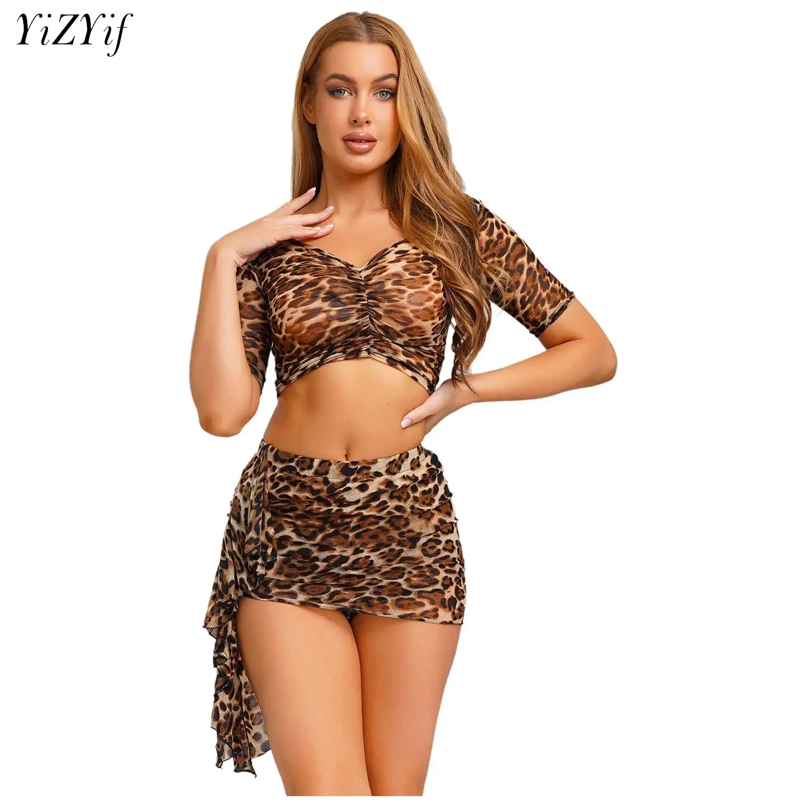 

Belly Dance Top with Irregular Hem Skirt Outfit Practice Clothes Sexy Women Dancewear Performance Oriental Costume Festival Wear