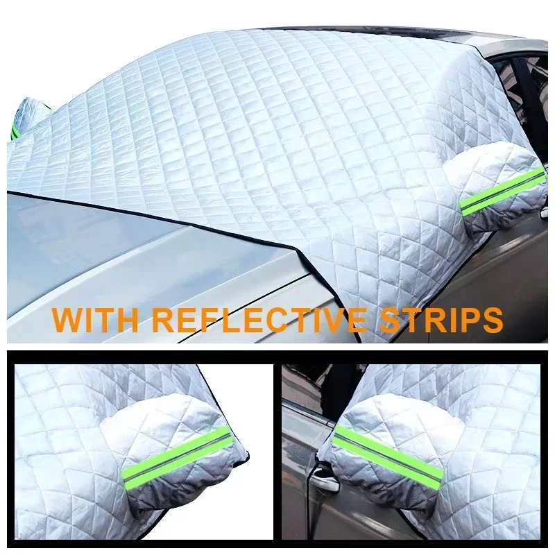 Outdoor Car Windshield Sunscreen Protection Magnetic Car Glass Frost Insulation Waterproof Cotton Windshield Shade For Cars