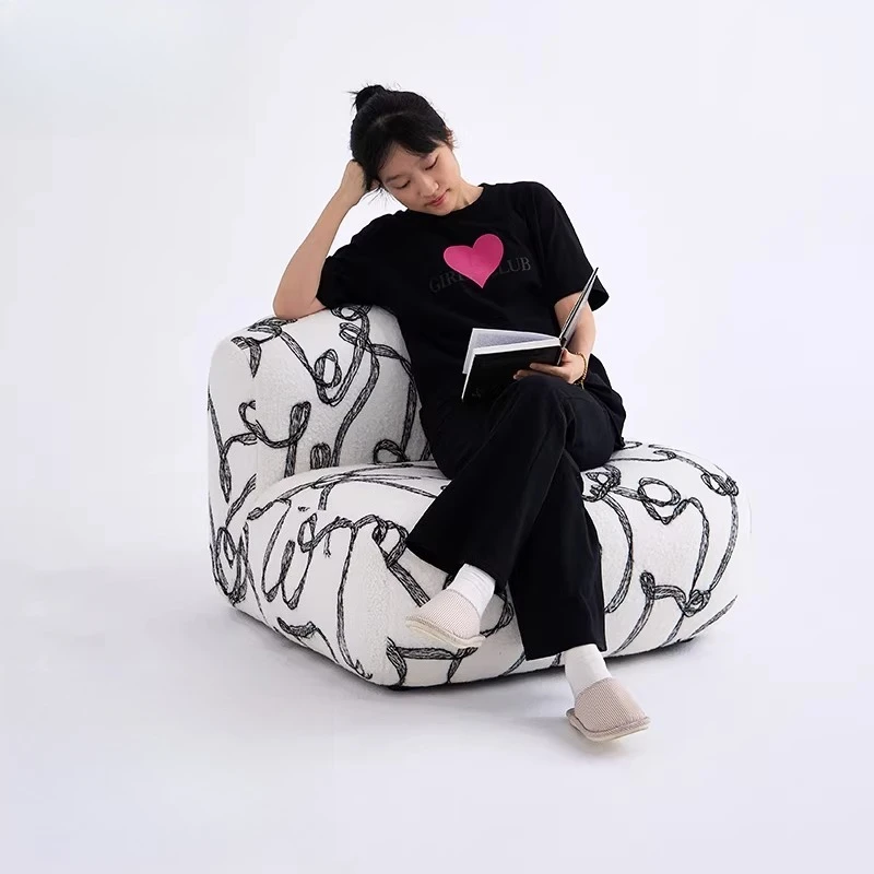 

Leisure chair living room household lazy sofa chair combination single chair