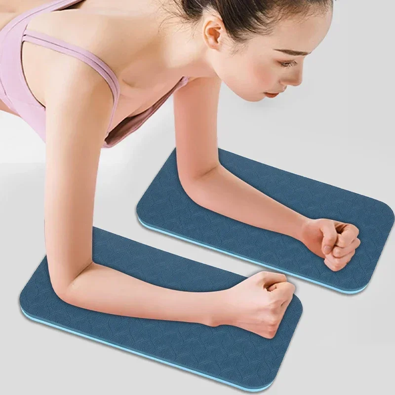 2 Stück verbesserte dicke TPE-Yoga-Knieschoner für Männer und Frauen, unterstützendes Kissen-Set für Ellenbogen-, Bein- und Armkomfort – Detail 2