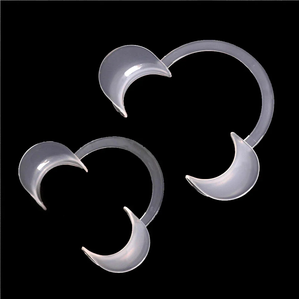 2pcs/lot Autoclavable Mouth Opener Dental Teeth Whitening Lip & Cheek Retractor Dentist Repeat Use C-shape/O-shape