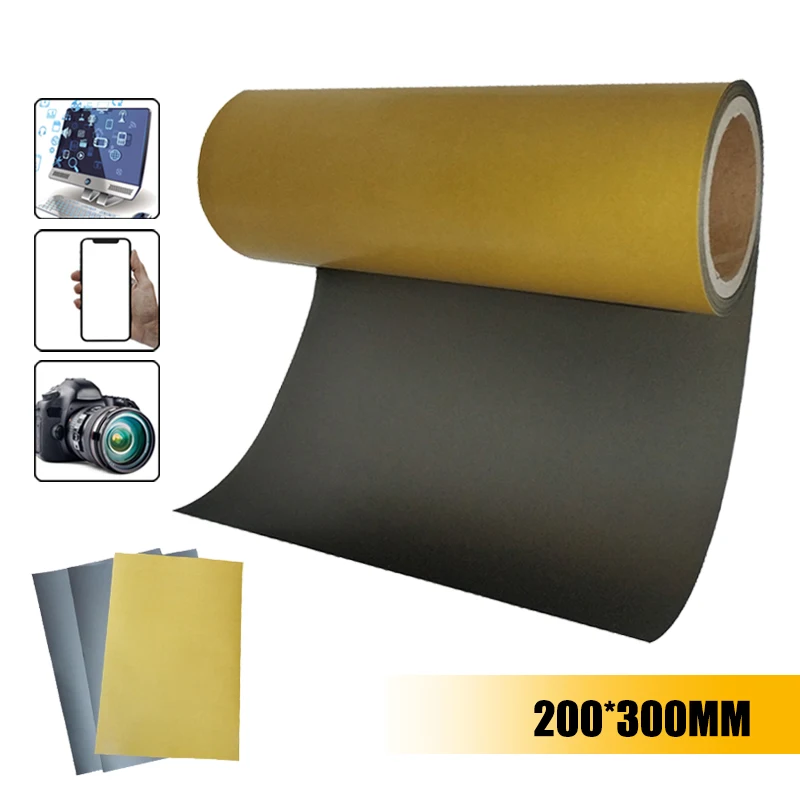 

3Size RFID NFC Ferrite Sheet Antimagnetic Sticker Low High Frequency Microwave Shielding Absorbing Material Flexible