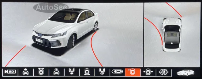 suit original OEM monitor 2024 for Toyota Camry 360 degree camera 3D bird eye panoramic view Front rear mirror Surround reverse