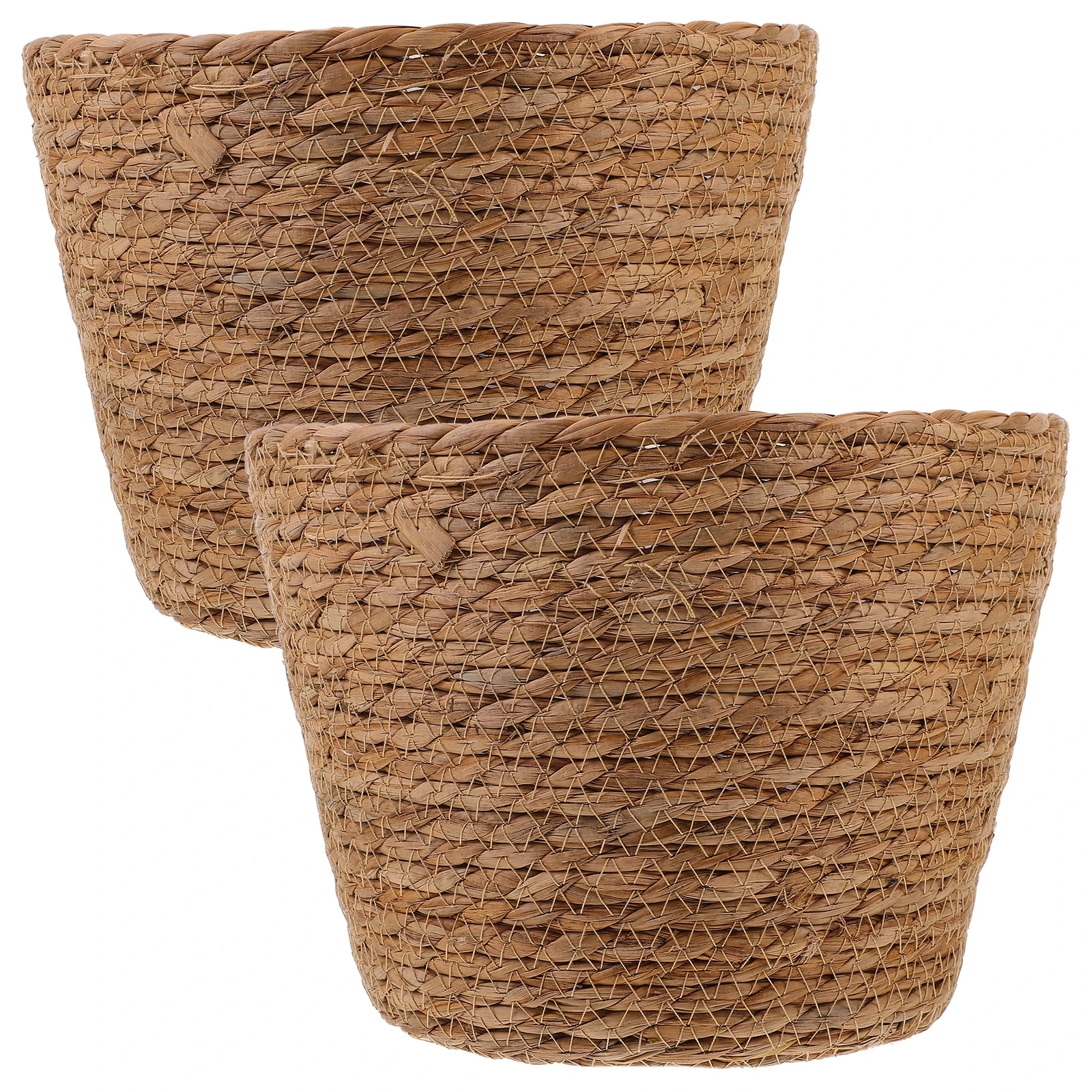 

2pcs Flower Basket Planters Lightweight Decorative Home Hand-Made Basket Garden Handmade Storage Baskets