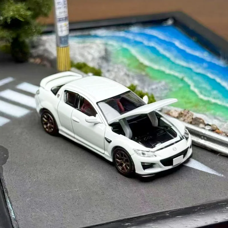 Tomica TLV 1:64 LV-N314c Mazda rx-8 type rs 08 modèle de voiture en alliage de simulation moulé sous pression, jouet pour garçons, ornement de collection pour adultes.