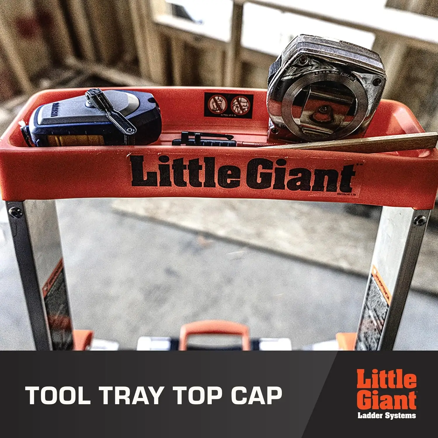 Little Giant Ladder Systems Flip-N-Lite 1,5 Fuß Trittleiter Aluminium Typ 1A 300 Pfund Nennleistung (15273-001)