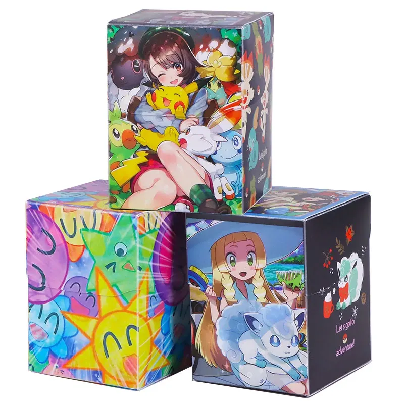 

100+ CARDS Deck Box Board Games TCG Anime Cards Deck Case Storage Box for Magic Cards /PKM/YuGioh/The Gathering