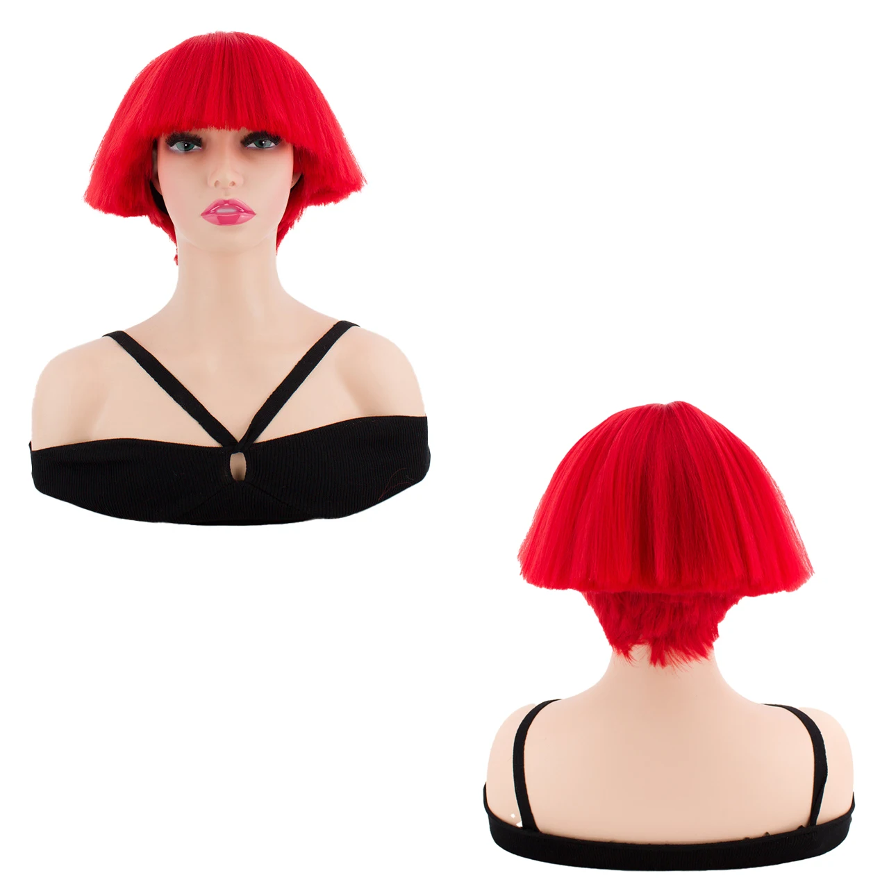 

Распродажа: 4-дюймовая голова метлы, синтетические волосы для косплея, ночной клуб, бар, диджейская вечеринка, сценическое представление, парик с грибной головкой