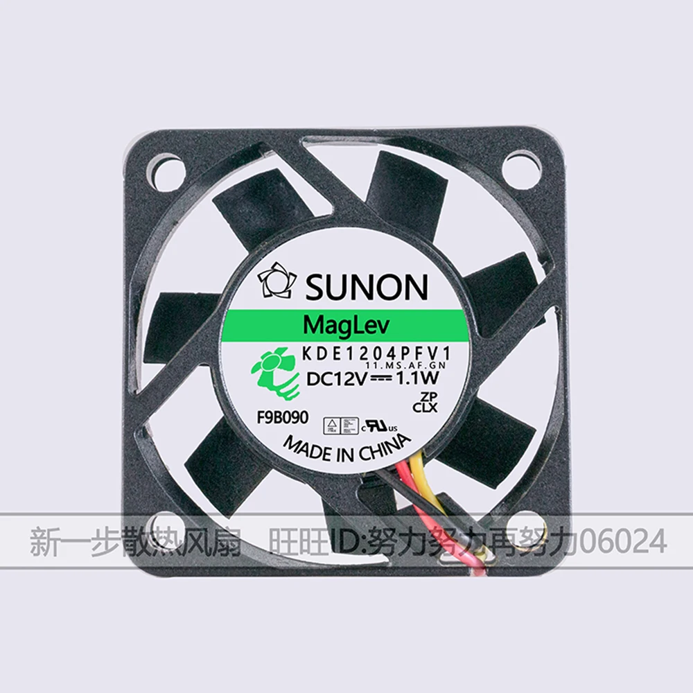 for SUNON maglev cooling fans KDE1204PFV1 4010 40mm DC 12V 1.1W 3 wire fan switch