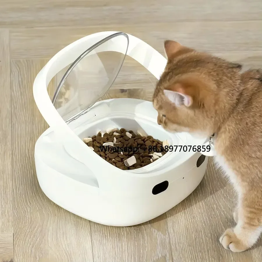 Smart Pet Feeder Automatic Cat Feeder With WIFI App Control Sensor Recognition Accurate Pet Food Dispenser Anti-snatch Feed