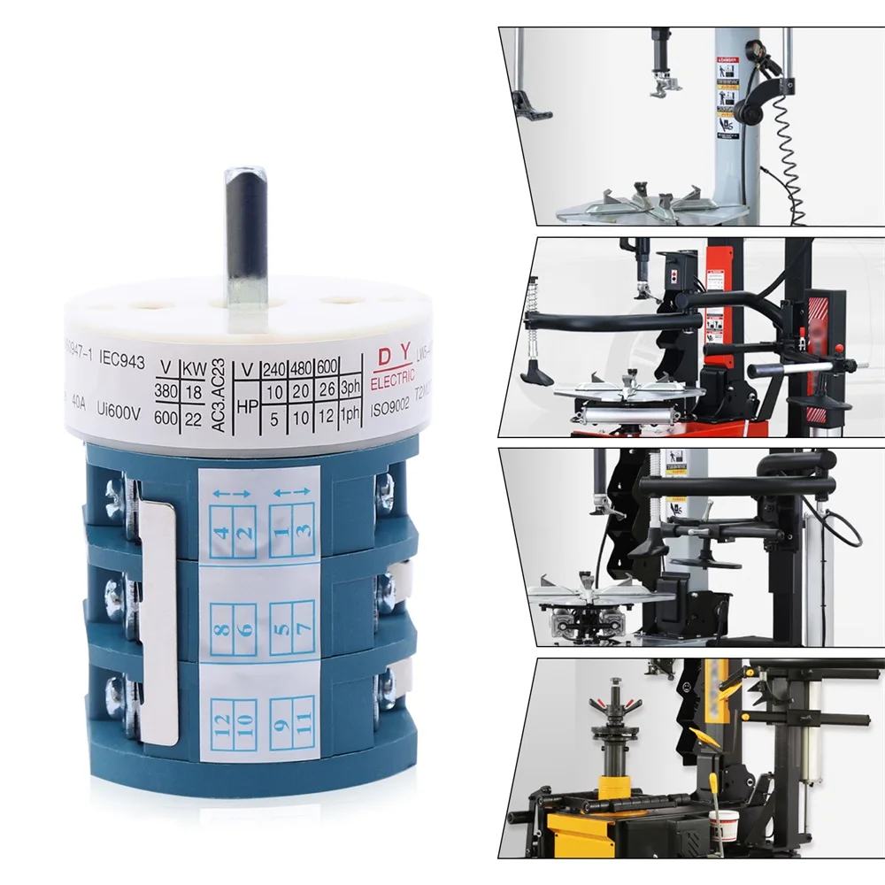 Lw5-40A Tire Changer Motor Forward And Reverse Switch 40A 220-380v Heavy Duty