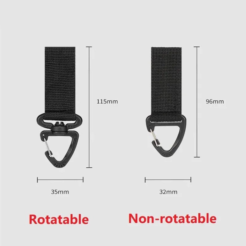20pcs Outdoor Nylon Carabiner Key Hook MOLLE Webbing Buckle Belt Buckle Hanging Camping Climbing Backpack Accessories XKHWGJ02