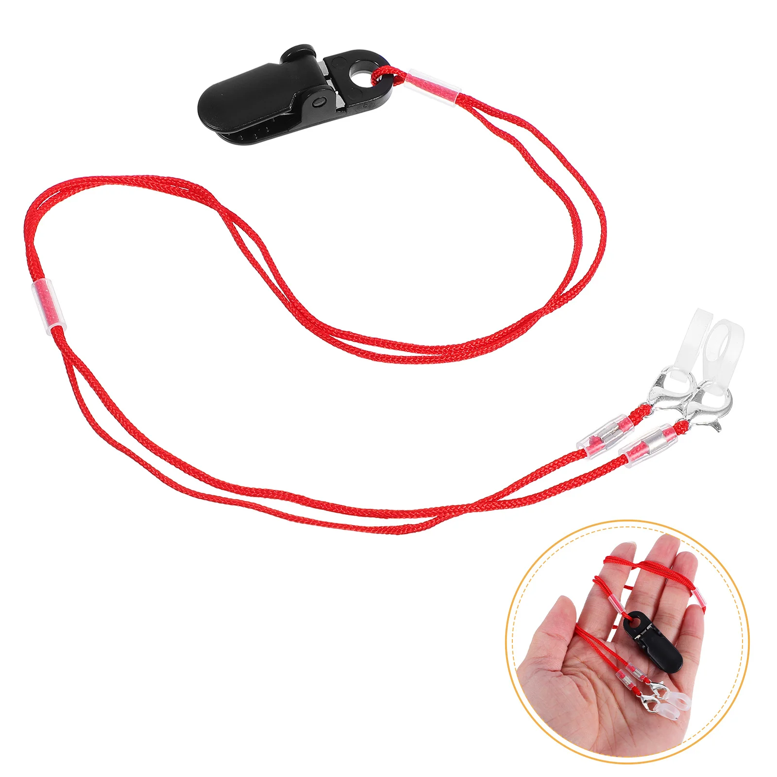 

Hearing Amplifier Anti-Loss Lanyard Clip Universal Fit Lightweight Retention Cord for Elderly High Visibility