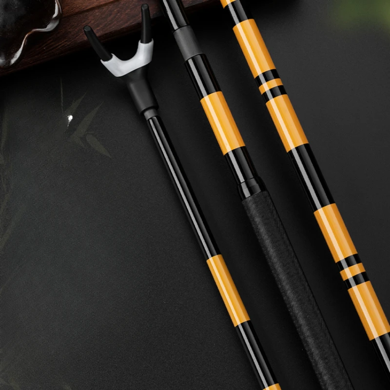 Bracket plug-in rod fishing carbon imitation bamboo black pull Wanli battery fishing box and rod hanging