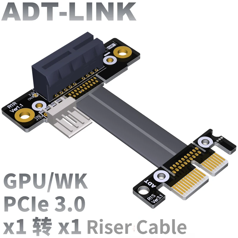 

Бесплатная доставка, новый Удлинительный кабель для видеокарты PCIE x1 на x16 pcie 3,0, полноскоростной слот до 90 градусов, графическая карта для майнинга