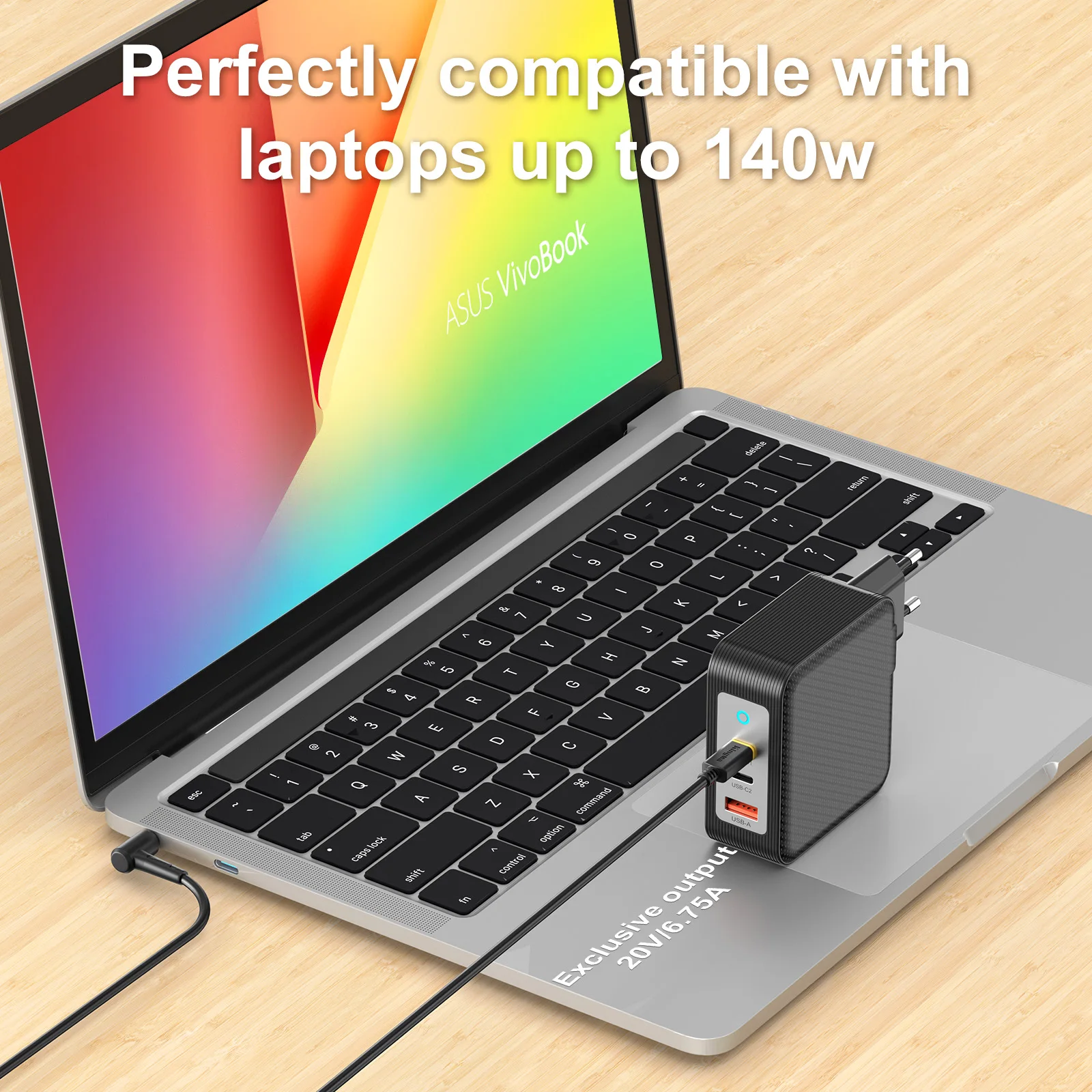 20 В, 6 А, 120 Вт, 4,5X3,0 мм, 140 Вт, адаптер GAN, зарядное устройство для ноутбука Asus UX533 UX534 UX534F UX534FT UX534FA UX534FTC UX564 UX534FAC