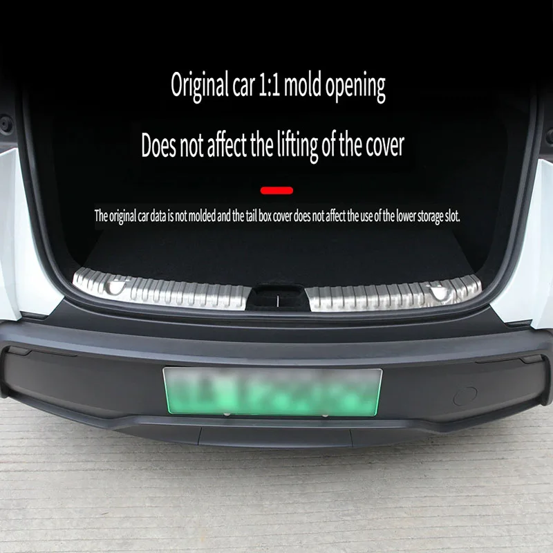 1 unidad nueva para Tesla Model Y Juniper 2025 tira de umbral de maletero TPE protección antiarañazos tapa accesorios de coche