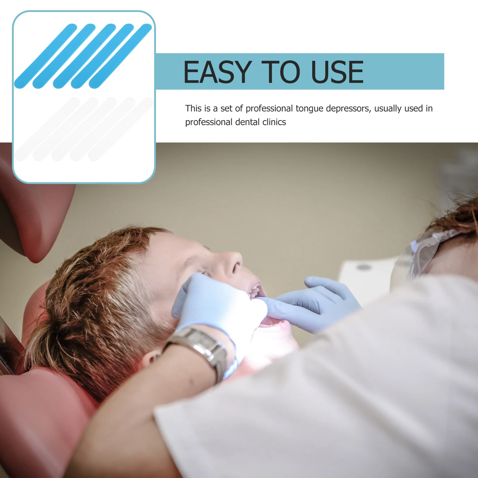 

20Pcs PP Tongue Depressor Excellent Disposable Smooth Surface Meet Professional Standard Requirements PP Tongue Depressor