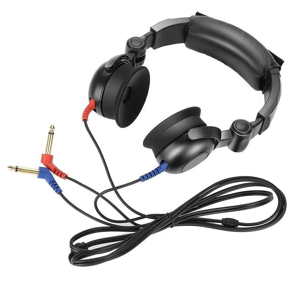 Hochwertige Audiometer-Kopfhörer-Headsets, Kopfhörer mit verstellbarem Kopfband und weichem Kabelkissen als TDH39 DD45