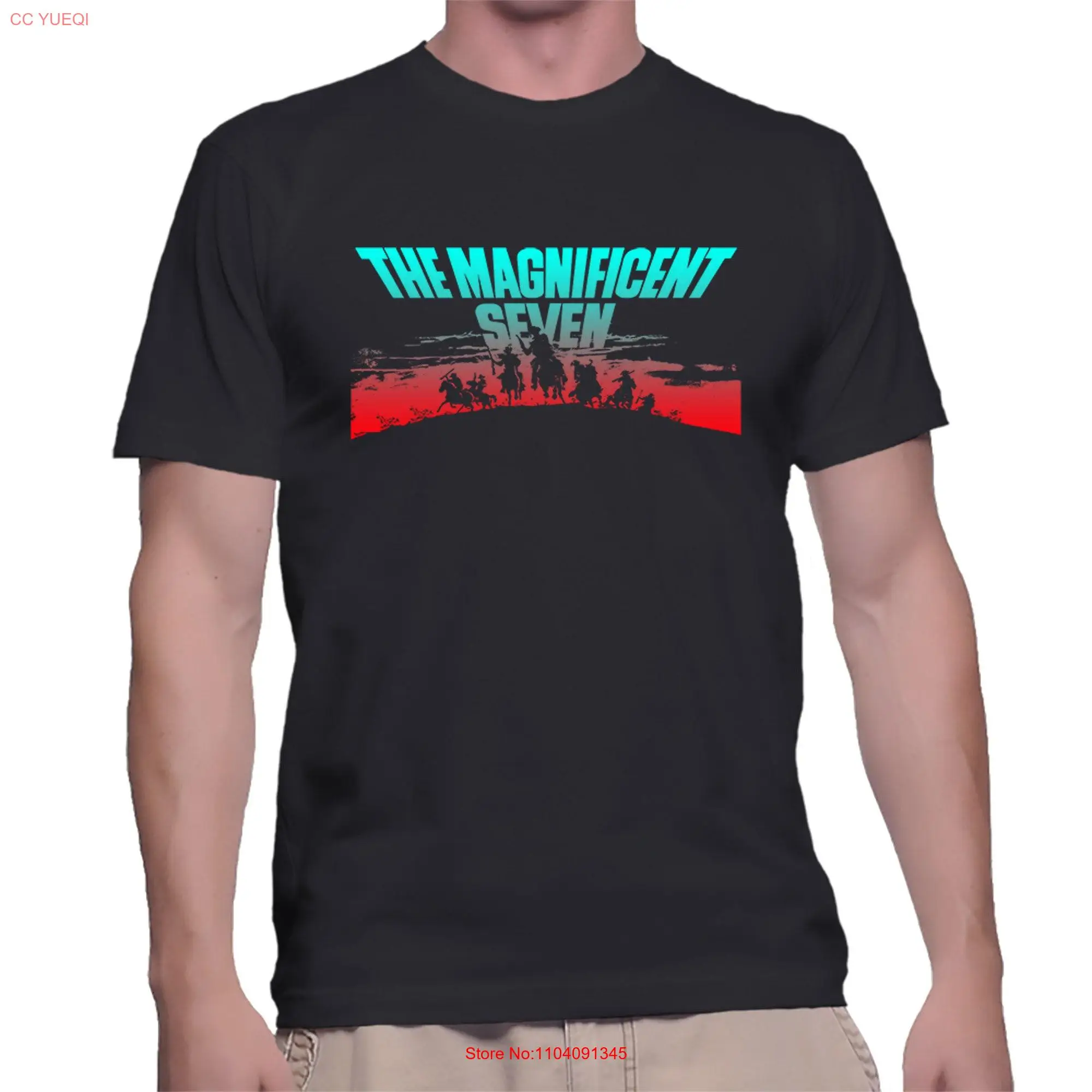 Classic The Magnificent Seven T shirt Retro Western Cowboy Movie long or short sleeves