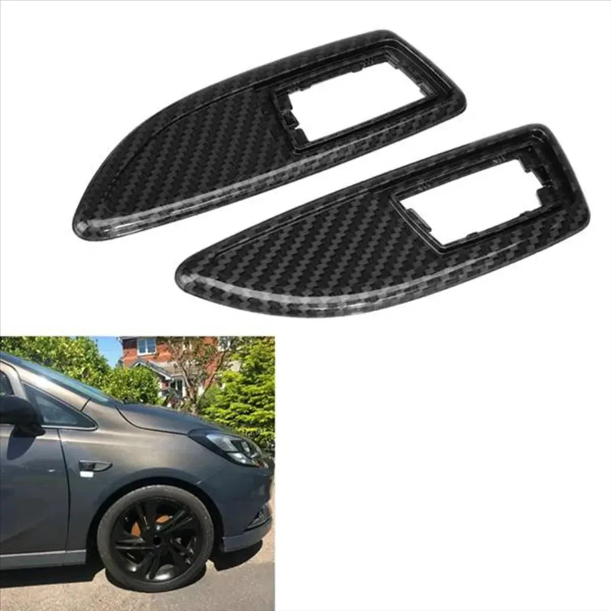 1Pcs Signal Lamp Cap Car Styling Signal Lamp Cover Side Lights Emblem For Vauxhall Corsa D/ VXR Astra H/J Zaf B Insignia Corsa E
