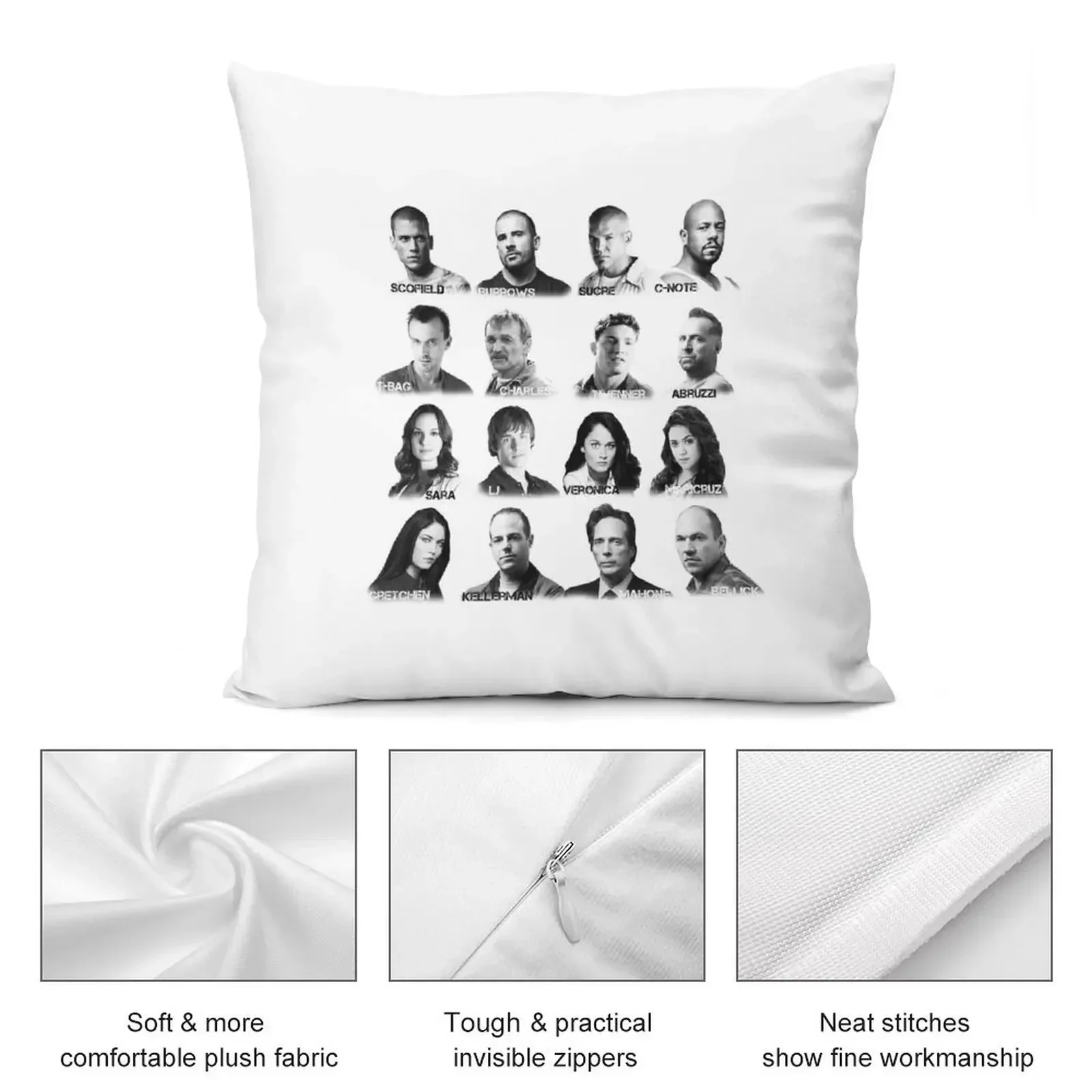 Prison Break - Cast Throw Pillow Pillowcases christmas pillow case Christmas Pillow Sofa Cover