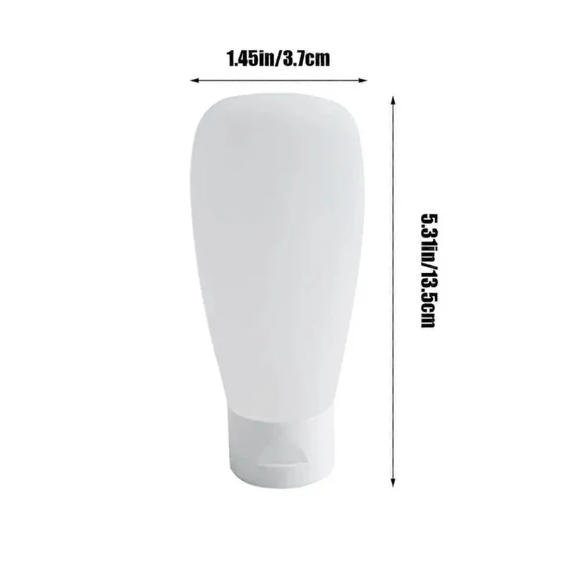 1/4Pcs 60ML 100ML Velvet Travel Refill Bottle Cosmetics Face Wash Shower Gel Tube Flip-Top Lotion Squeeze Hose Bottle