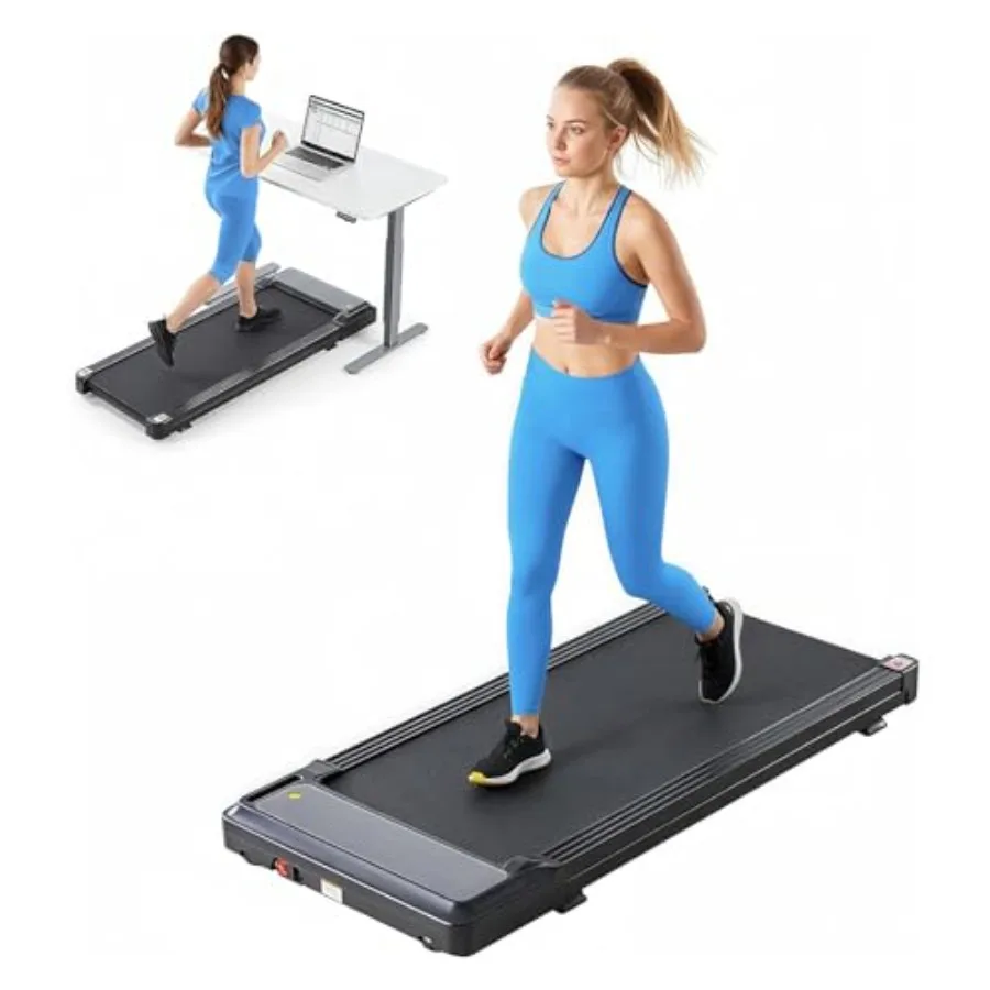 Walking Pad Treadmill for Home Use Compact Folding Design with Remote Control Quiet Operation 320 LBS Ccity Black Aluminum Allo