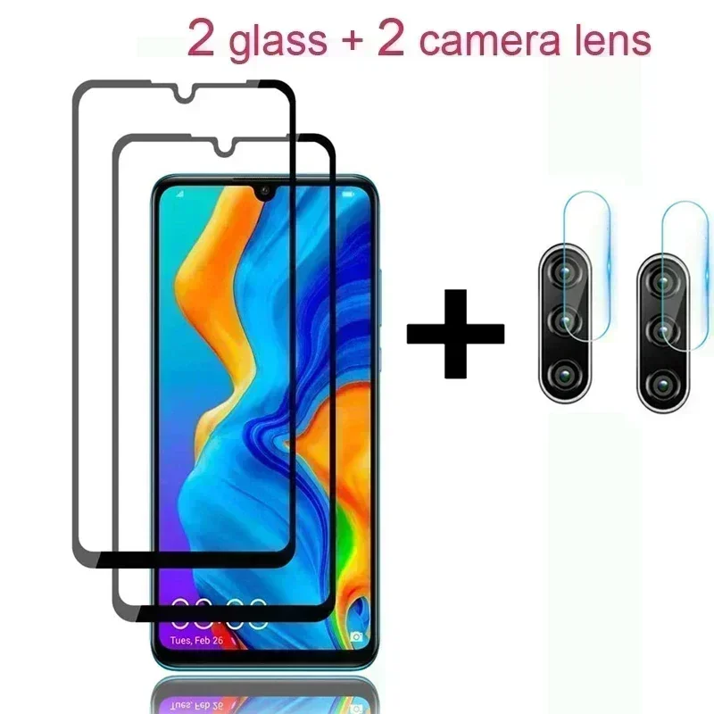 

4 in 1 Screen Protectors For Huawei P20 P30 P40 P50 lite Pro Camera Lens Tempered Glass For Huawei Honor 30 20 s 7x 8x 9x