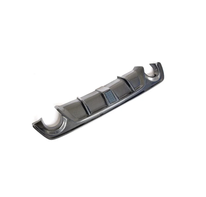 Диффузор MRD для Infiniti Q50 2014-2017 Q50 2018 + задний бампер из настоящего углеродного волокна, задний диффузор, задние губы со светодиодной подсветкой