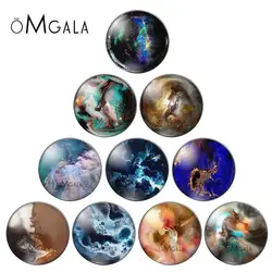 Imitation stone Beautiful Sea 10pcs set 10mm/12mm/16mm/18mm/25mm/30mm Round photo glass cabochon demo flat back Making findings