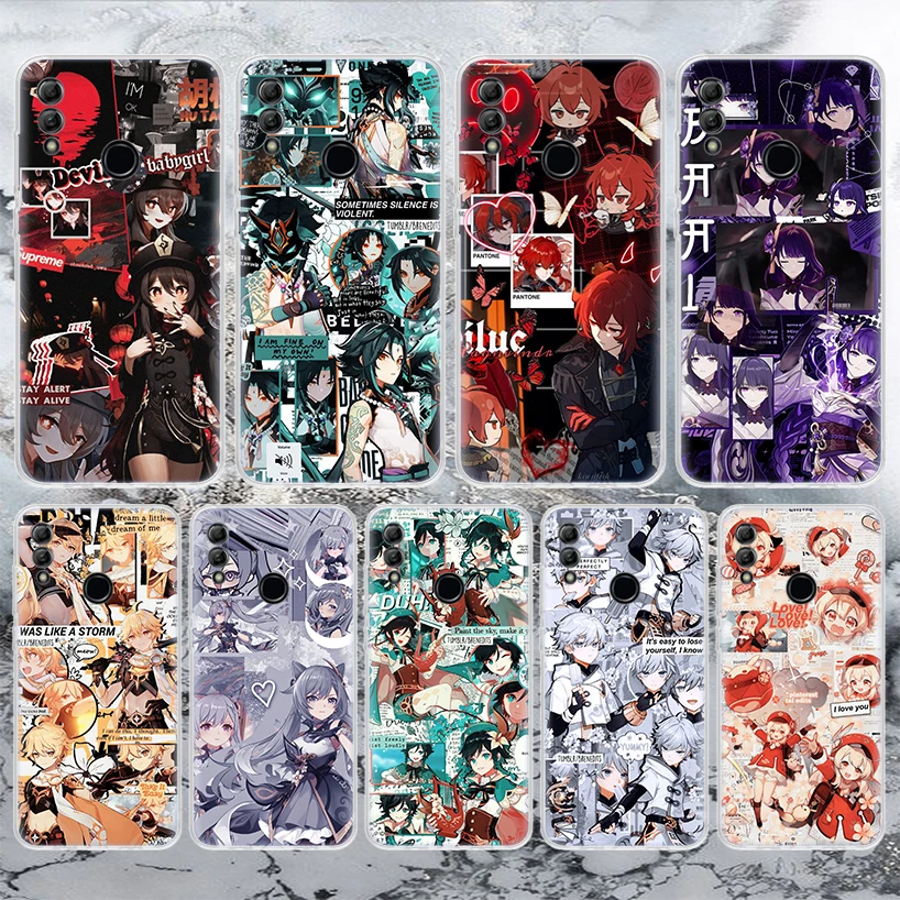 Genshin Impact Game Anime Soft Phone Case For Huawei Honor 10 Lite 9 8A 8X 8S 9X Pro P Smart Z Y5 Y6 Y7 2019 Y9S 20I 50 Shell Ca