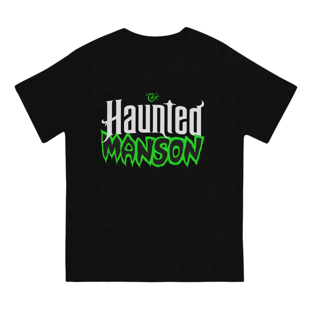 The Haunted Manson Man's TShirt The Haunted Mansion O Neck Short Sleeve 100% Cotton T Shirt Humor High Quality Gift Idea