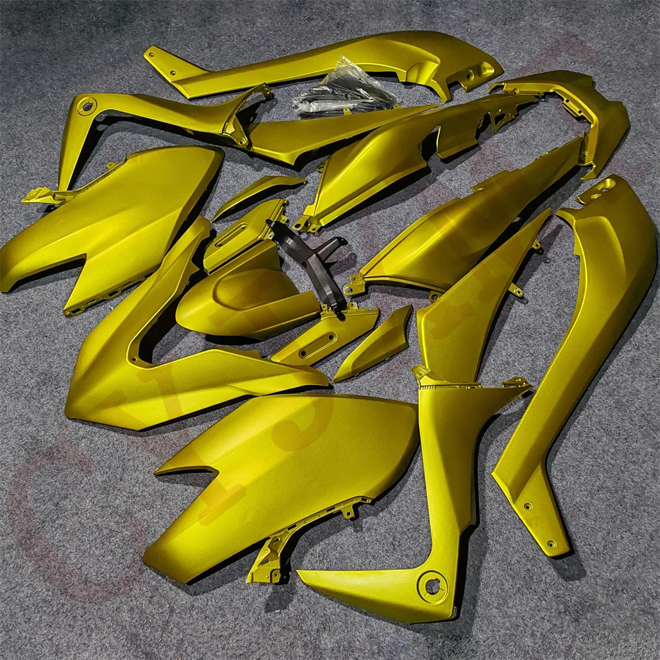 Kit de carrocería de carenado de motocicleta para Yamaha TMAX 530 2017 2018 2019 conjunto de paneles de carenados tmax530 17 18 19 cubierta de carrocería amarilla dorada