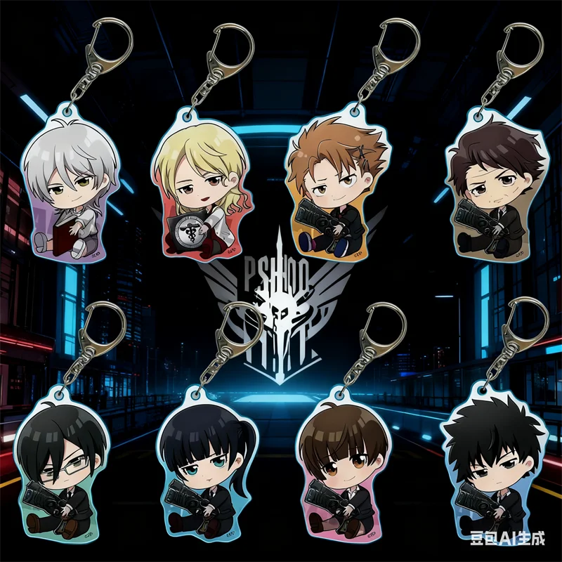 psycho-pass-акриловый-брелок-аниме-периферийные-устройства-akane-tsunemori-shinya-kougami-фигурка-llavero-аниме-коллекция-оптовая-продажа-с-фабрики