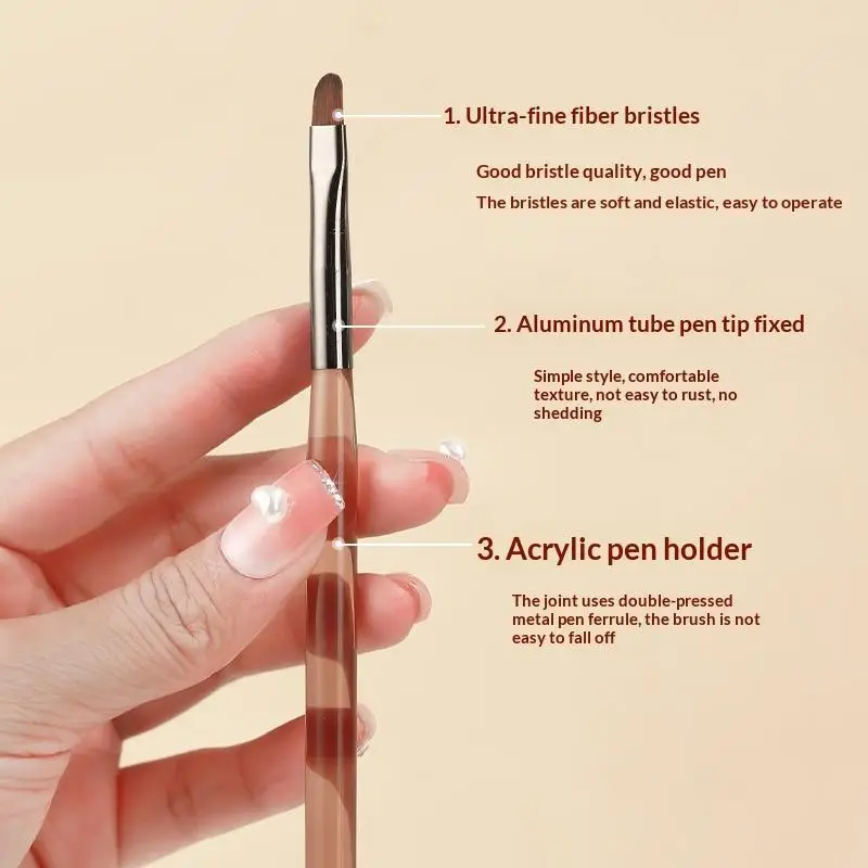9Pcs Acrylic UV Gel Nail Art Brush Set Extension Builder Carving Painting Liner Pen Nail Design Brushes Manicure Salon Tool Kit