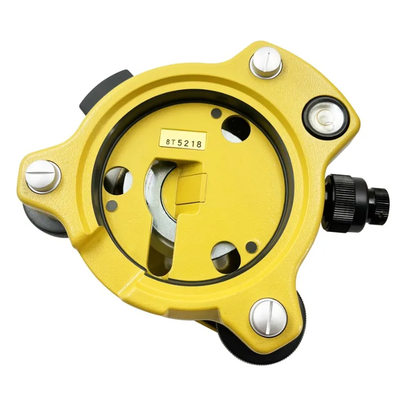Tribrach ثلاثي الفك أصفر عالي الجودة مع هبوط بصري لمحطات Topcon Total أدوات المسح GPS Tribrach