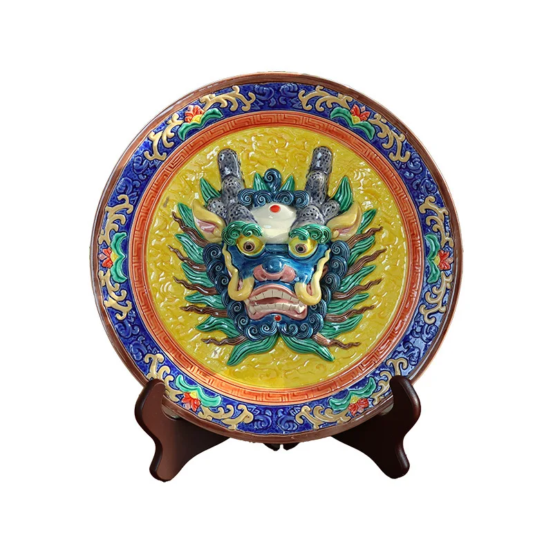 

Gifts faucet plate Guochao merchandise home high-end ceramic ornaments
