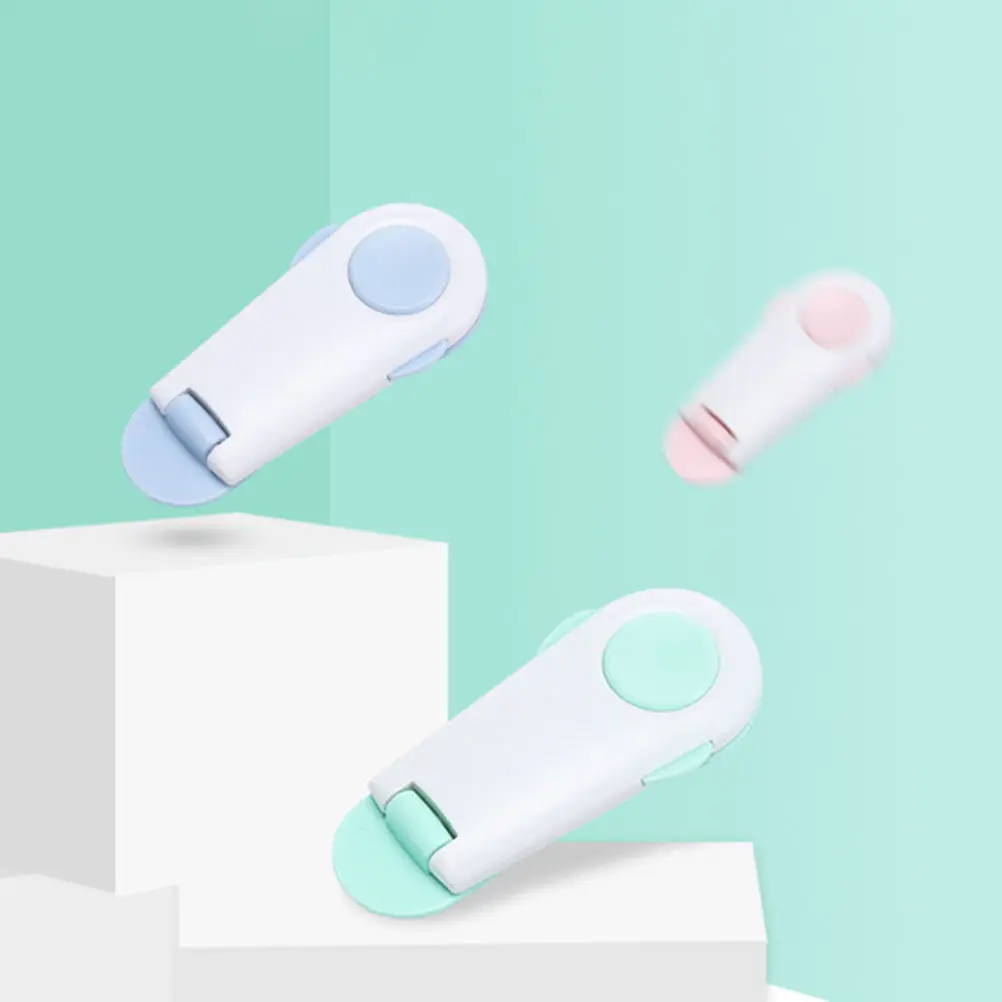 

3Pcs Child Safety Locks Baby Cabinet Latches Protective Locks for Drawers Fridges Toilets Pet Food Storage Cabinets