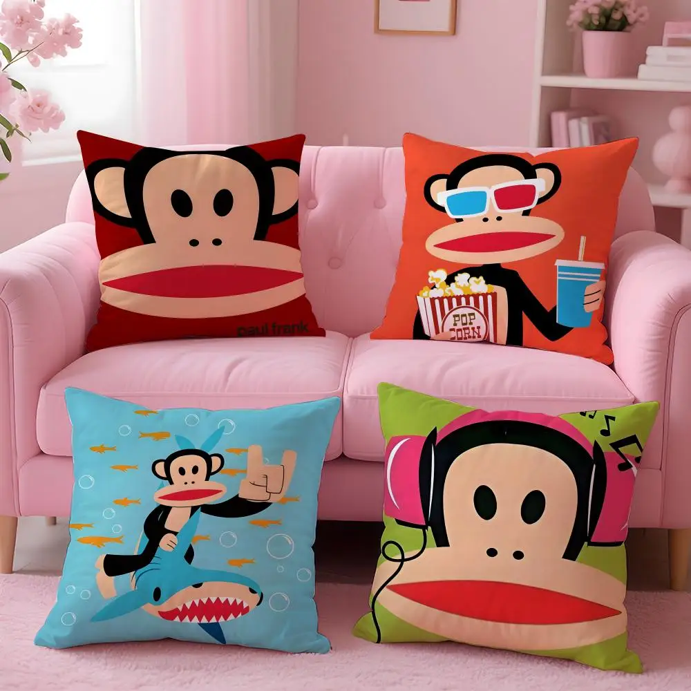 brand Paul Frank Cushion Cover Cushion Cover Set 4Pcs 50x50 45x45 40x40 Pillowcase Decorative Sofa Home Decor