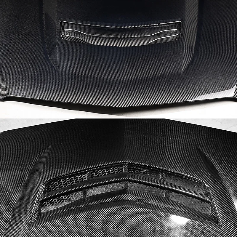 Cappa in fibra di carbonio di seconda generazione per Cadillac ATS-L V reale modificata Nuova condizione con cappe motore a clip incluse