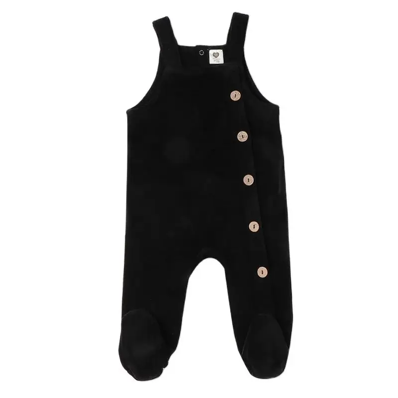 Baby romper pyjamas kids clothes condole belt romper children clothing baby overalls boy and girls clothes black baby jumpsuit