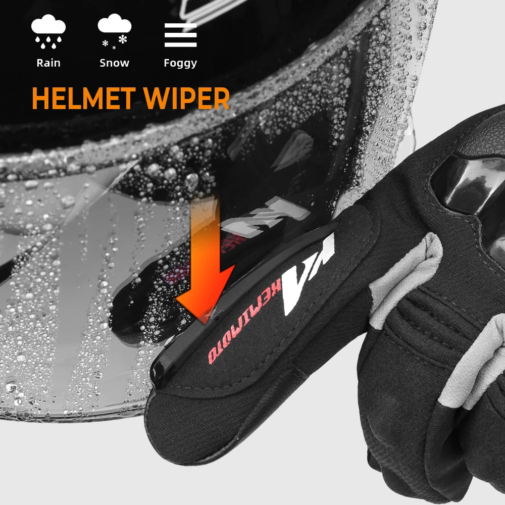 KEMIMOTO Motorrad-Heizhandschuhe Winter Moto-Heizhandschuhe Warme Wasserdichte Wiederaufladbare Heizhandschuhe für Schneemobile – Detail 9