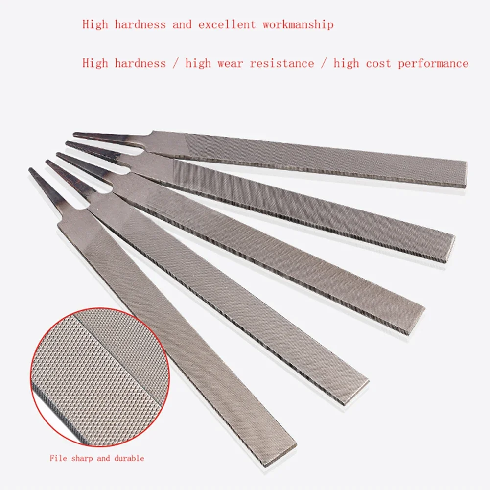 1pc Medium-Toothed Steel Files Flat/Round/Half Round/Triangle/Square Woodworking Steel Rasp File Carpenter Metal Grinding Tool