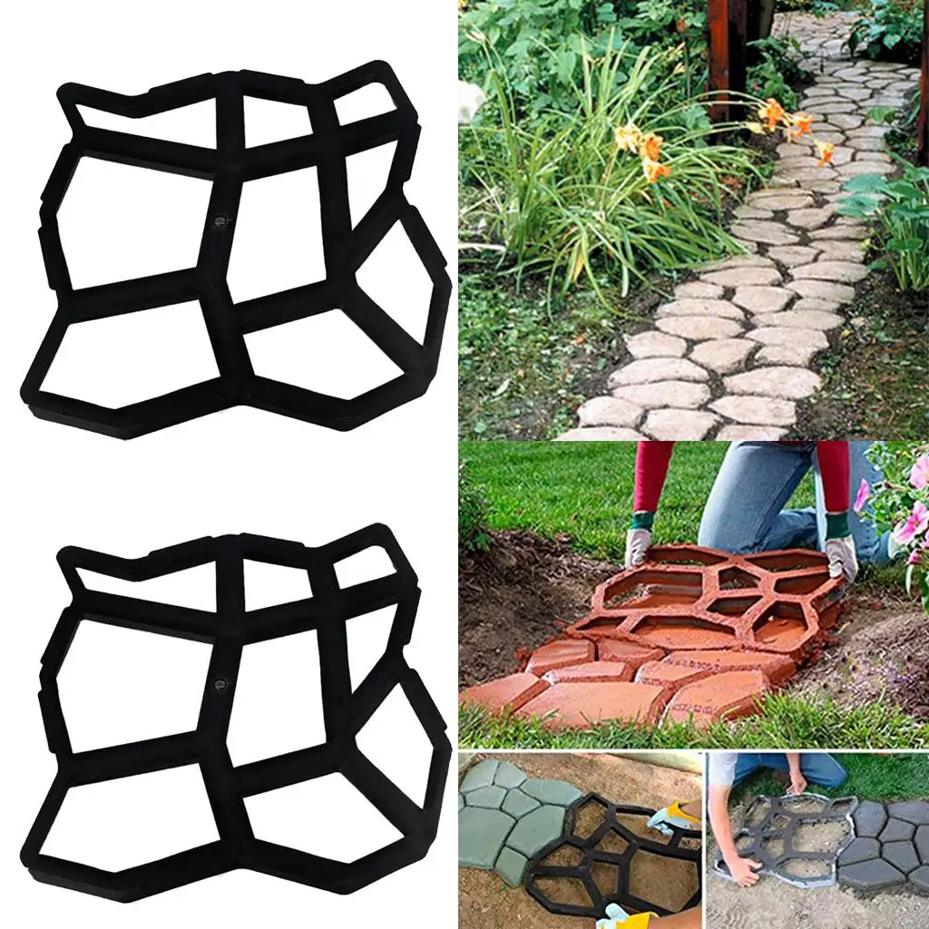 

2 Packs DIY Stepping Block Pavement Buildings Cement Paver