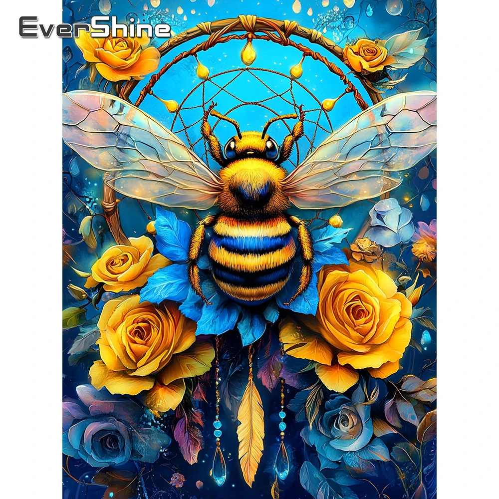 Evershine Diamant Mosaik Biene Vollbohrer Quadratische Stickerei Tier Bild Strass Neue Ankunft Malerei Blume Kind Geschenk