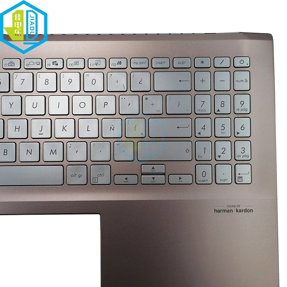 Latin Backlit Keyboard Upper Case Palmrest Cover For ASUS Vivobook S15 X532 S532 X532FA X532FL X532E SN6580BLSG Laptop Keyboards