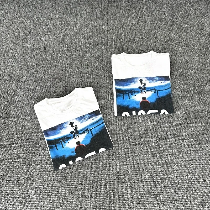 Astronaut Pure Cotton Summer Short-sleeved Men's Round Neck Loose T-shirt Women's T-shirt Fashion Trend Brand Harajuku Wholesale