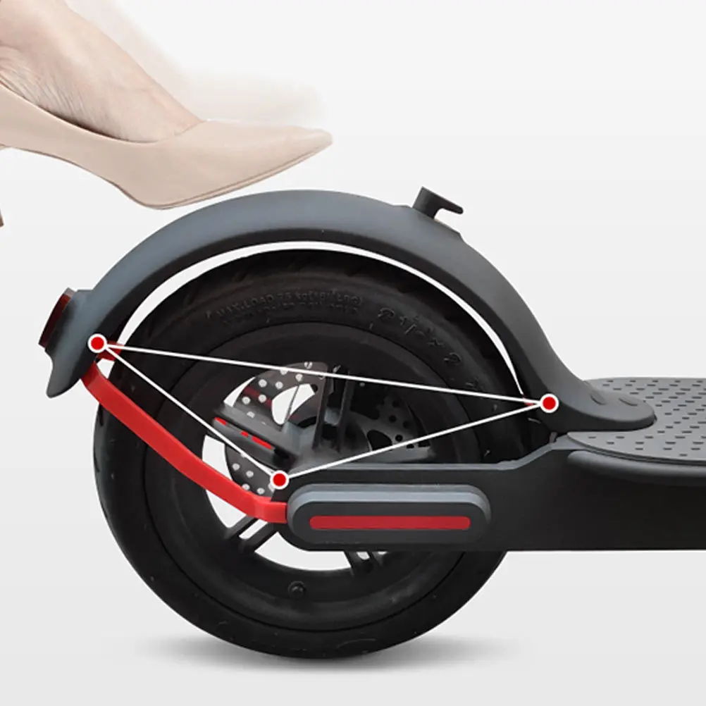 

3Pcs Electric Scooter Mudguard Rigid Support No Shake Durable Plastic Material Accessories Mudguard Bracket Scooter Accessory