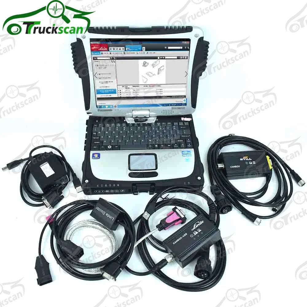 for Linde canbox doctor Jungheinrich Judit Incado for oem Still canbox Forklift Full diagnosis Tool and cf19laptop